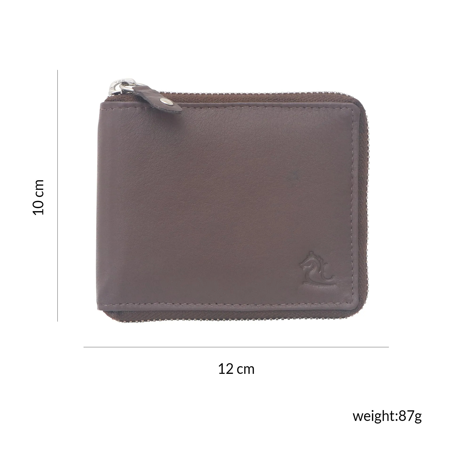 14089 Black Zip Around Wallet