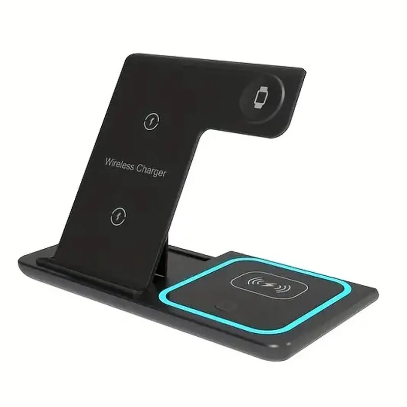 3-in-1 Folding Fast Wireless Charger Station