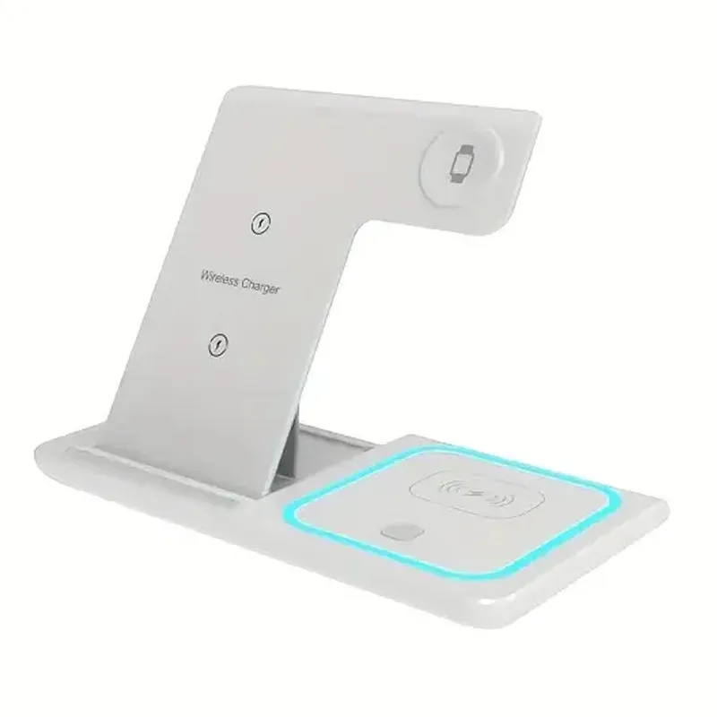 3-in-1 Folding Fast Wireless Charger Station