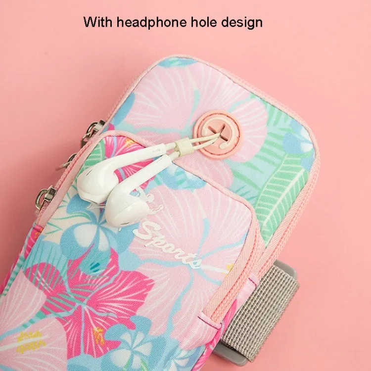 B062 Small Running Mobile Phone Arm Bag Sports Fitness Wrist Bag(Moon Color)