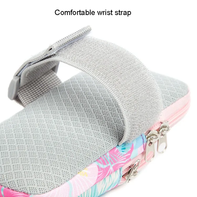 B062 Small Running Mobile Phone Arm Bag Sports Fitness Wrist Bag(Moon Color)