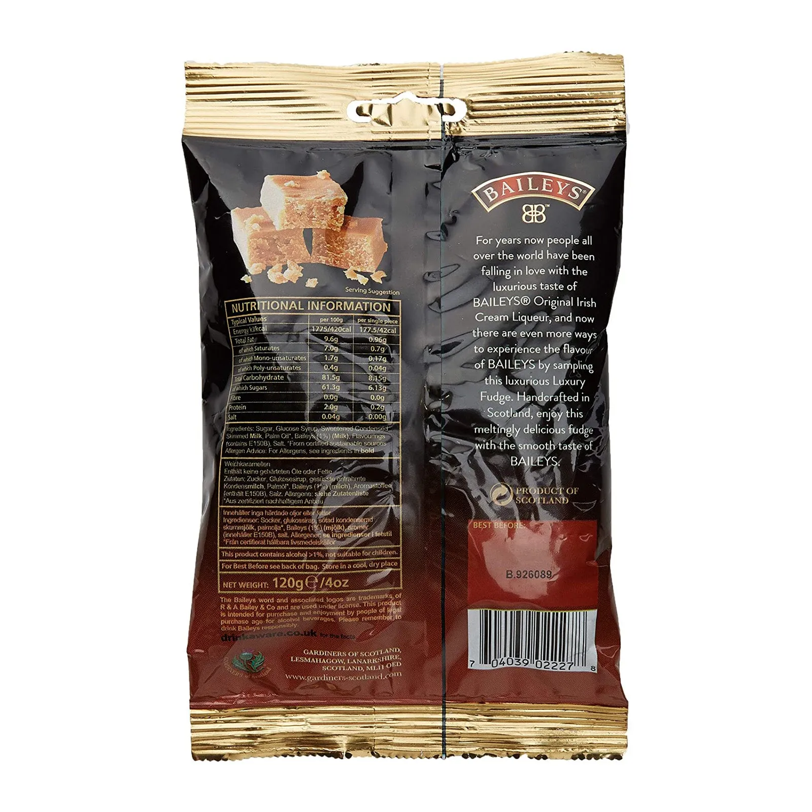 Baileys Luxury Fudge Bag