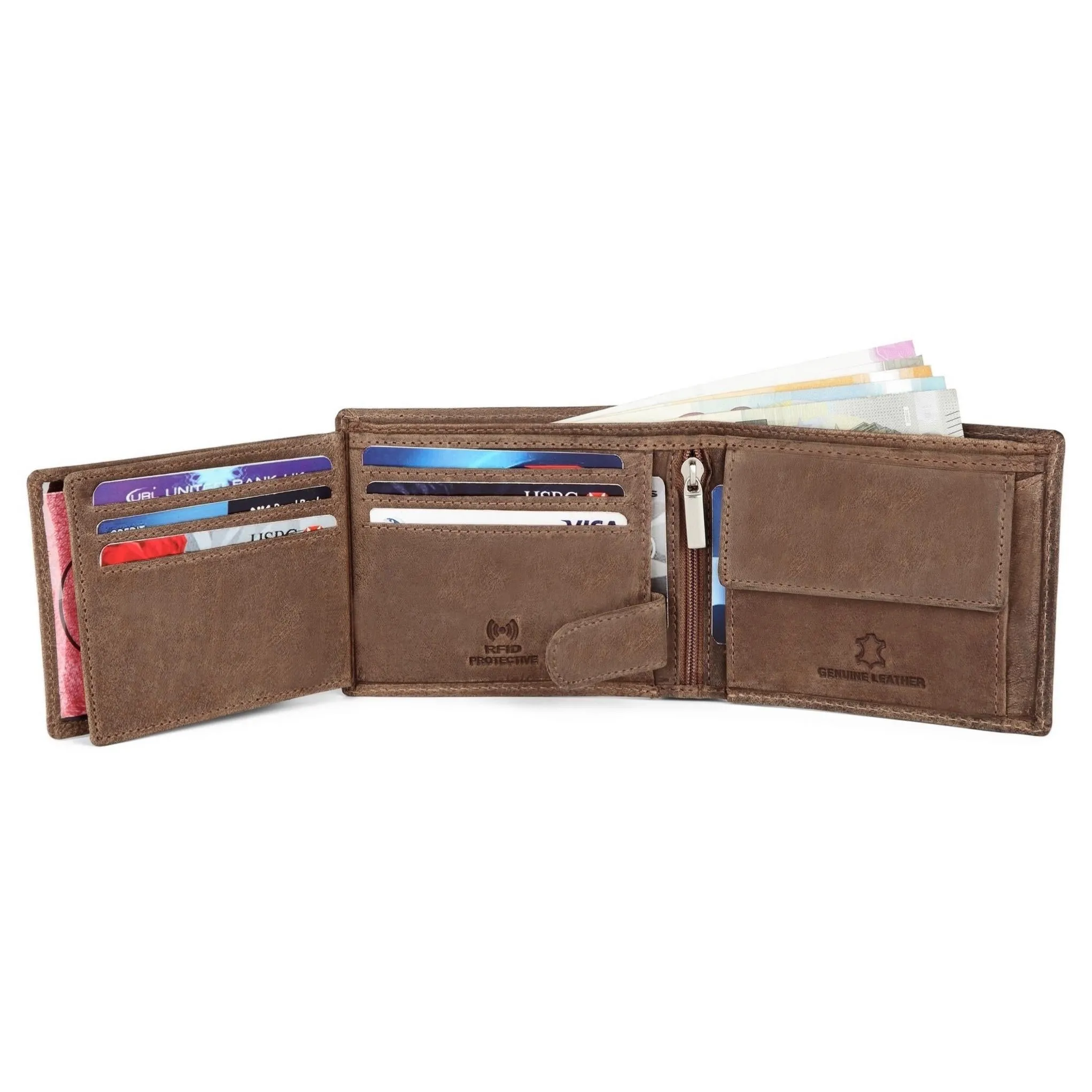 BERLIN RFID Protected Leather Wallet for Men