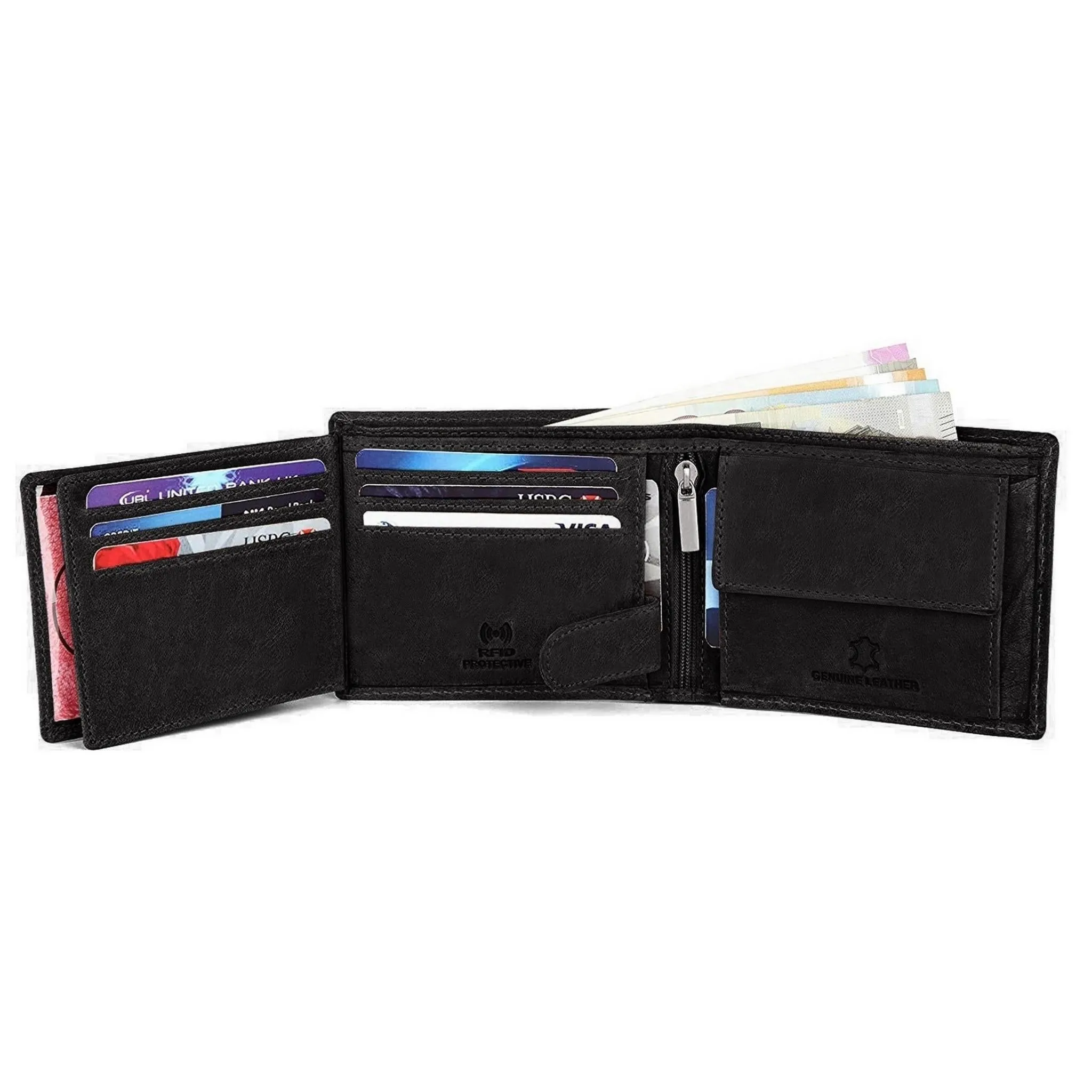 BERLIN RFID Protected Leather Wallet for Men