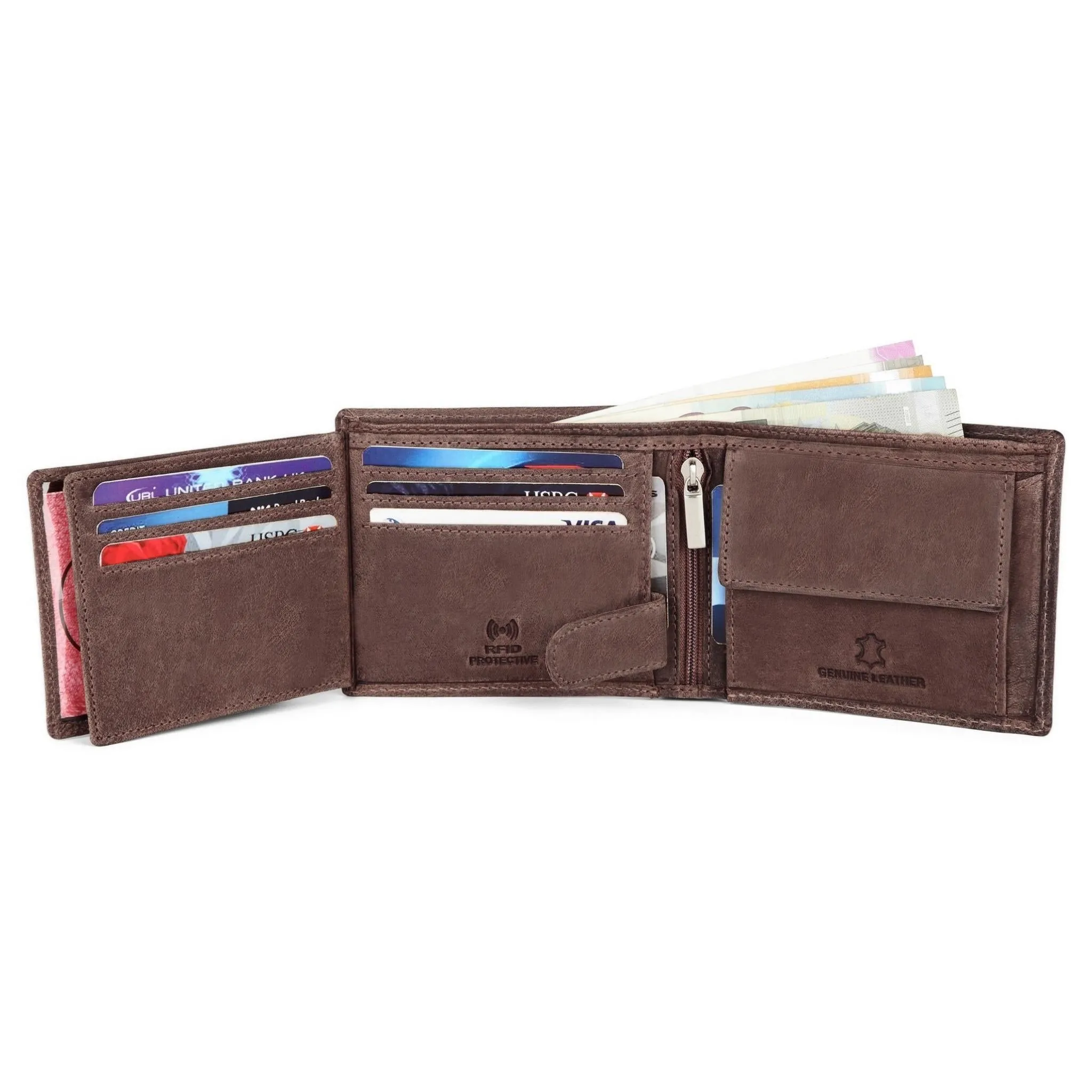 BERLIN RFID Protected Leather Wallet for Men