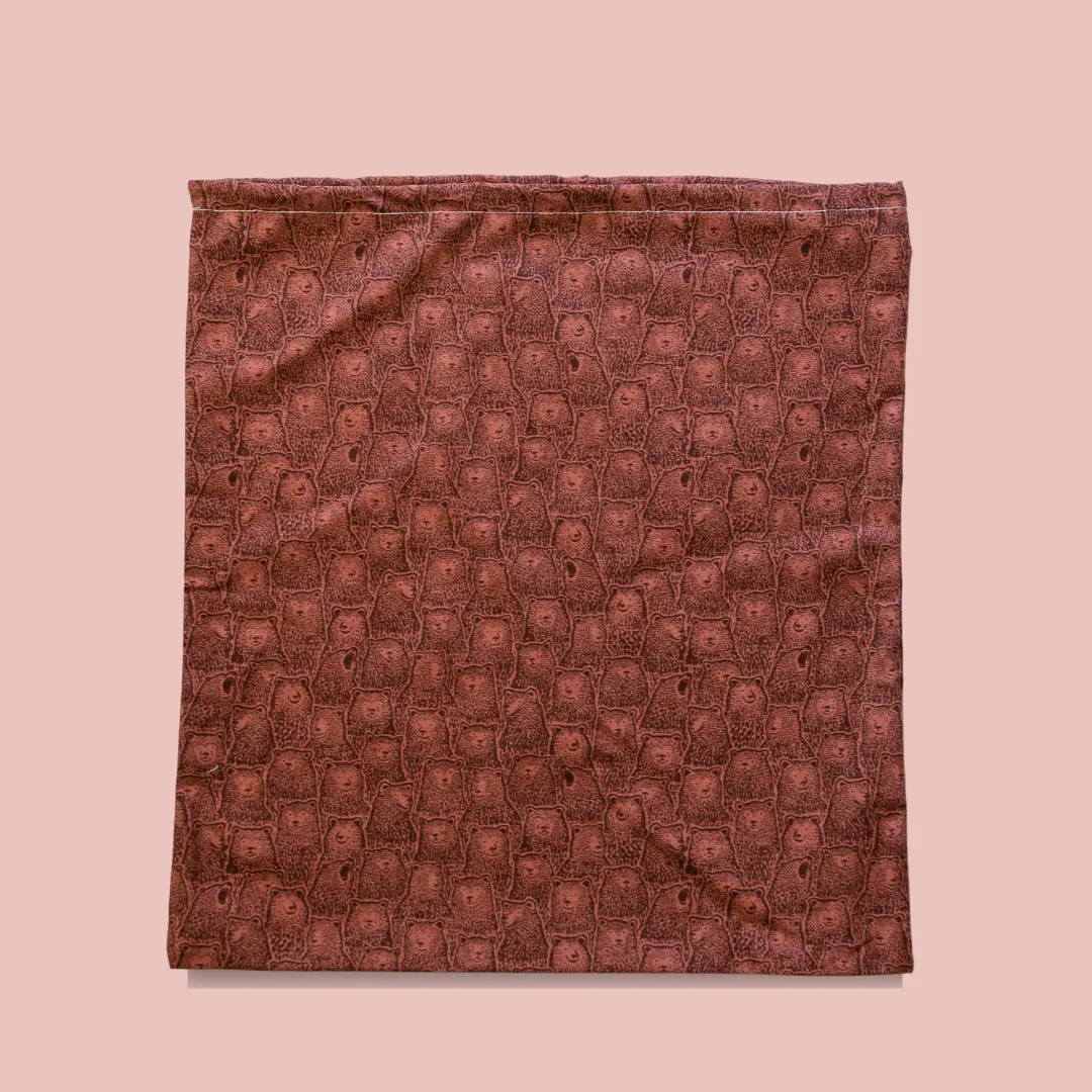 Bread Bag   Beeswax Wrap Set: Sienna Bears