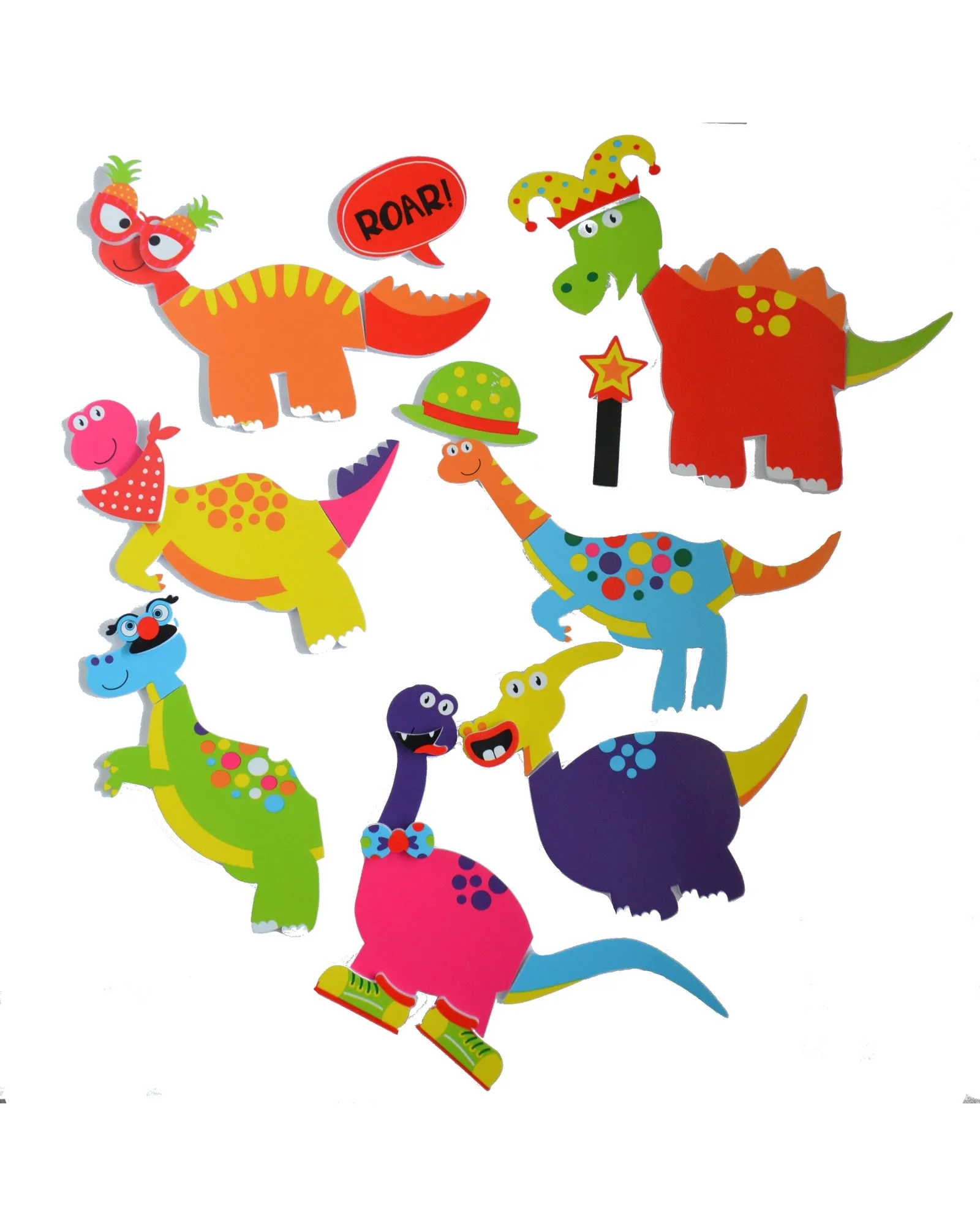 Buddy and Barney Bath Time Stickers Weird And Wonderful Dinosaurs