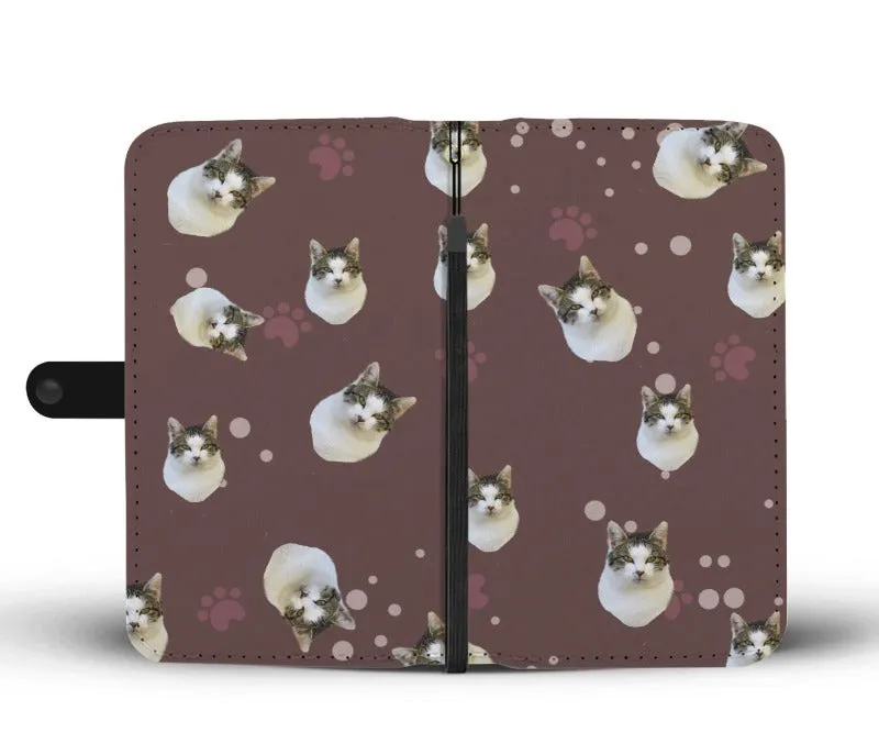 Cat Photo Wallet Brown Personalized Gifts