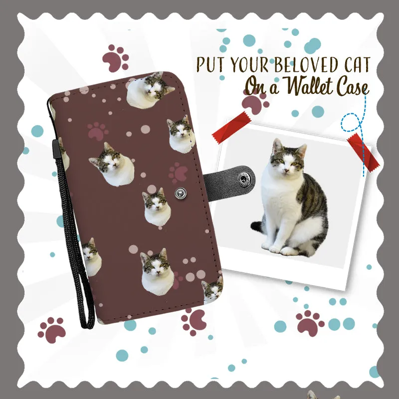 Cat Photo Wallet Brown Personalized Gifts