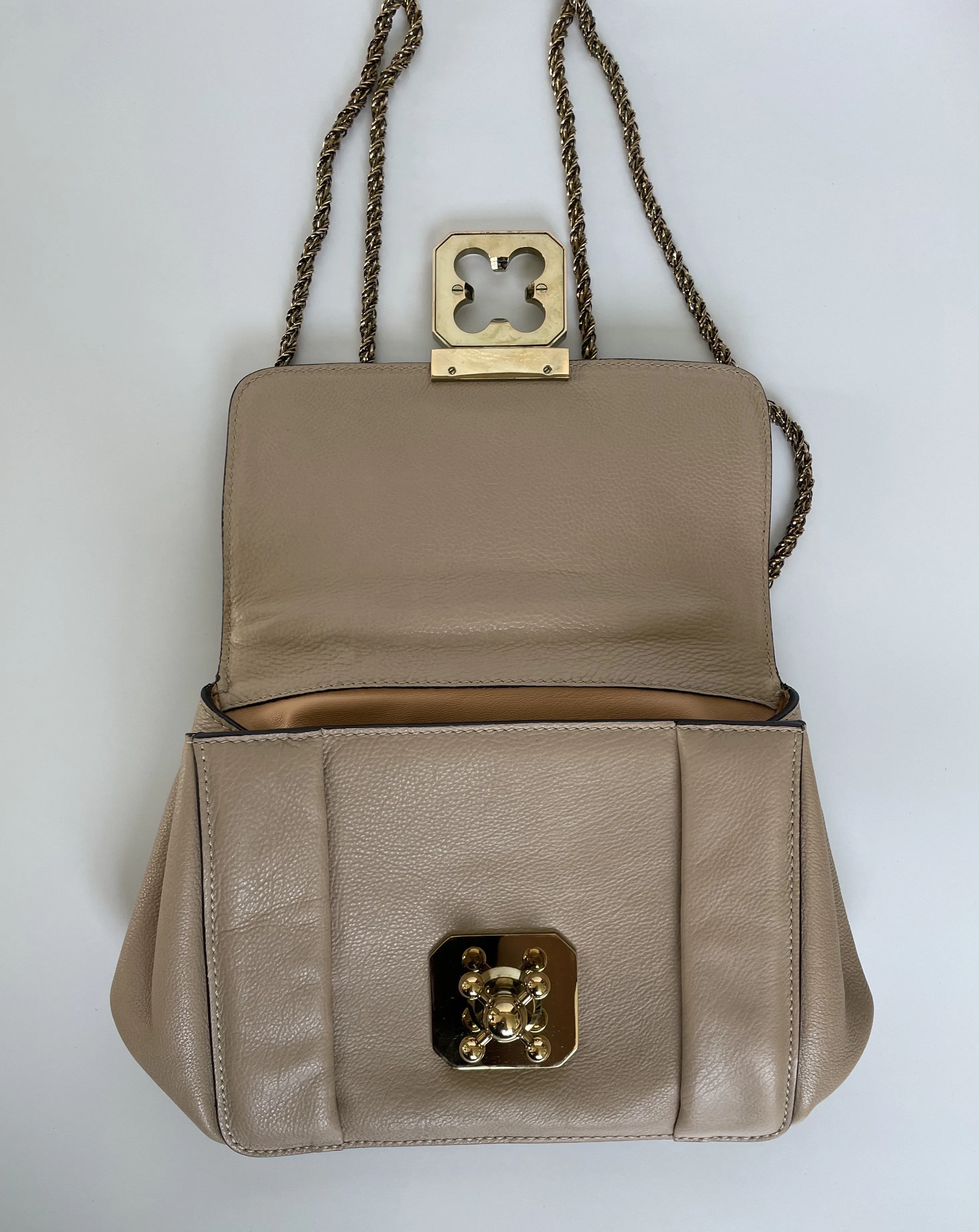 CHLOÉ | ELSIE SHOULDER BAG | BEIGE