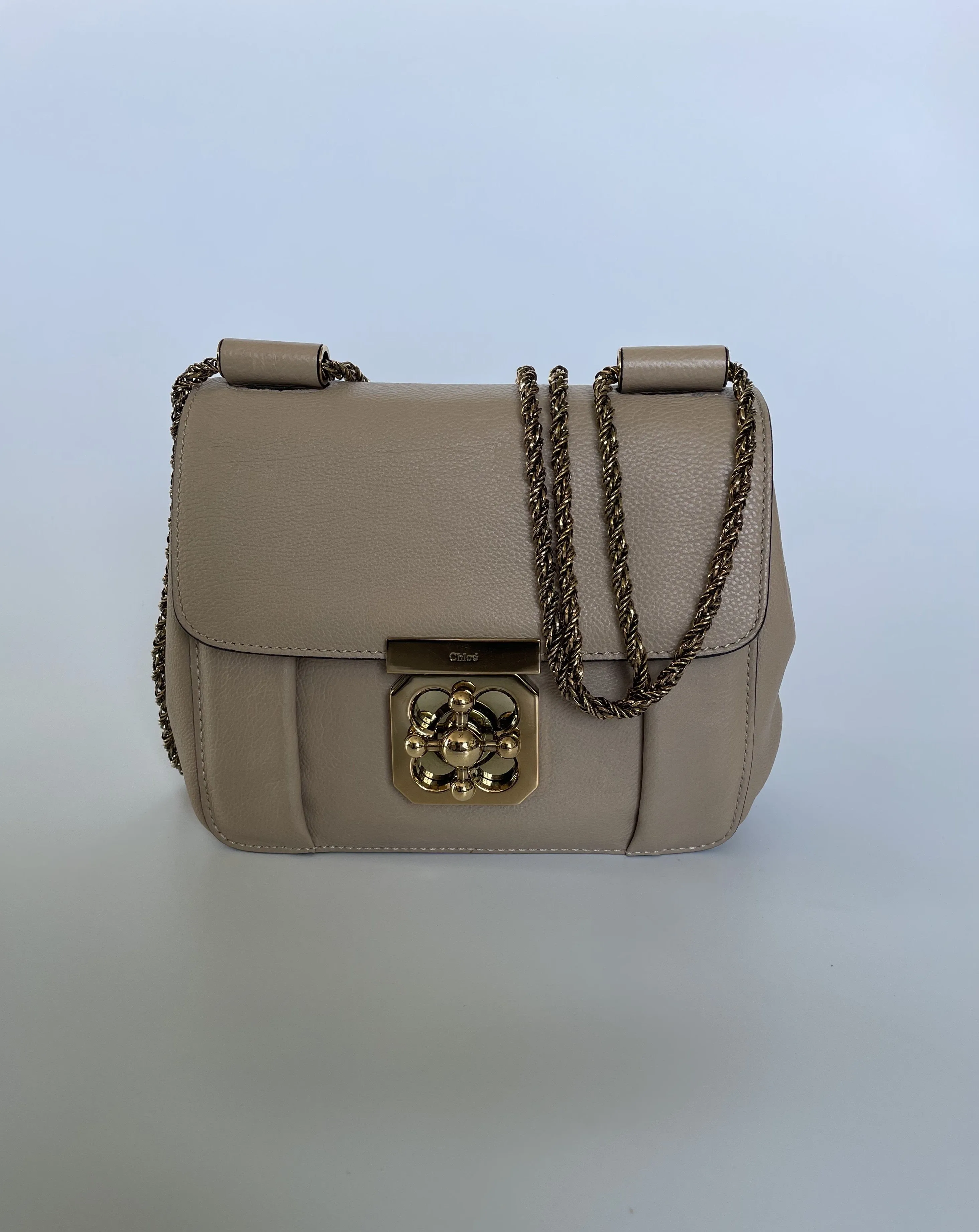 CHLOÉ | ELSIE SHOULDER BAG | BEIGE