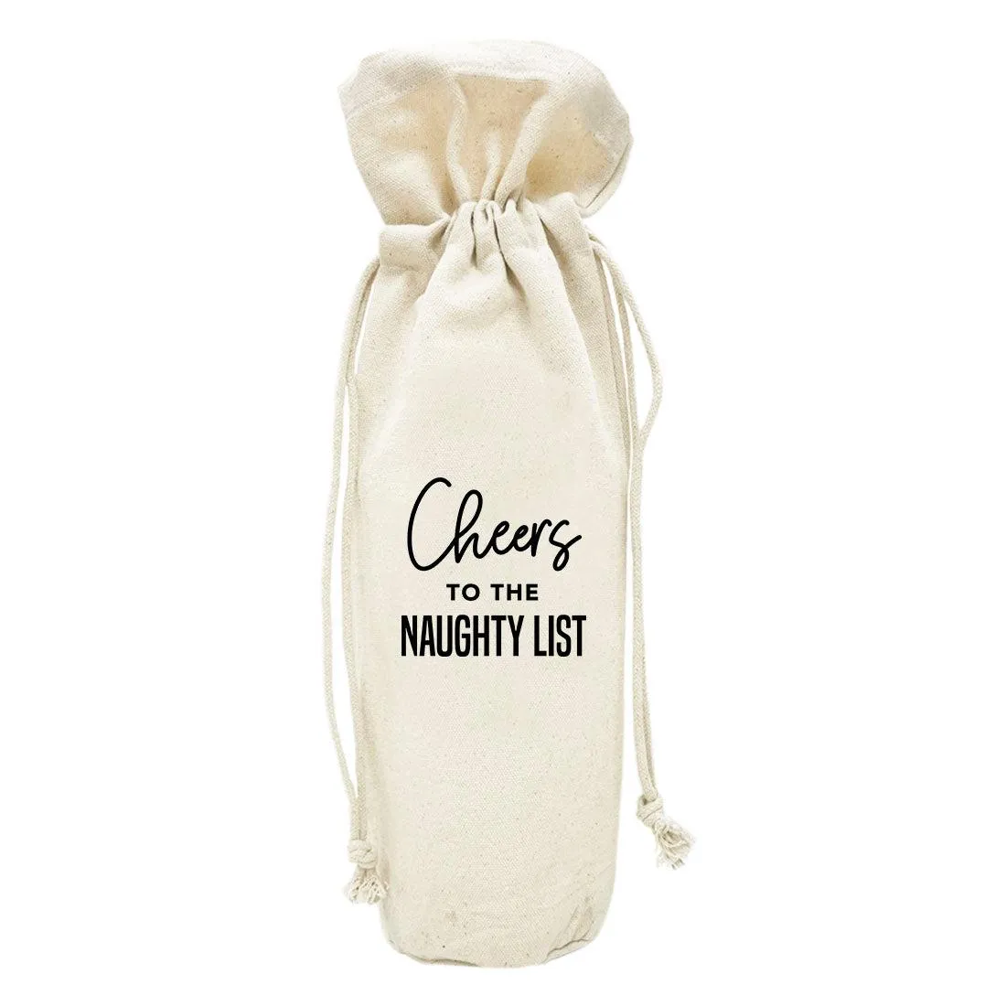Christmas Canvas Wine Bag