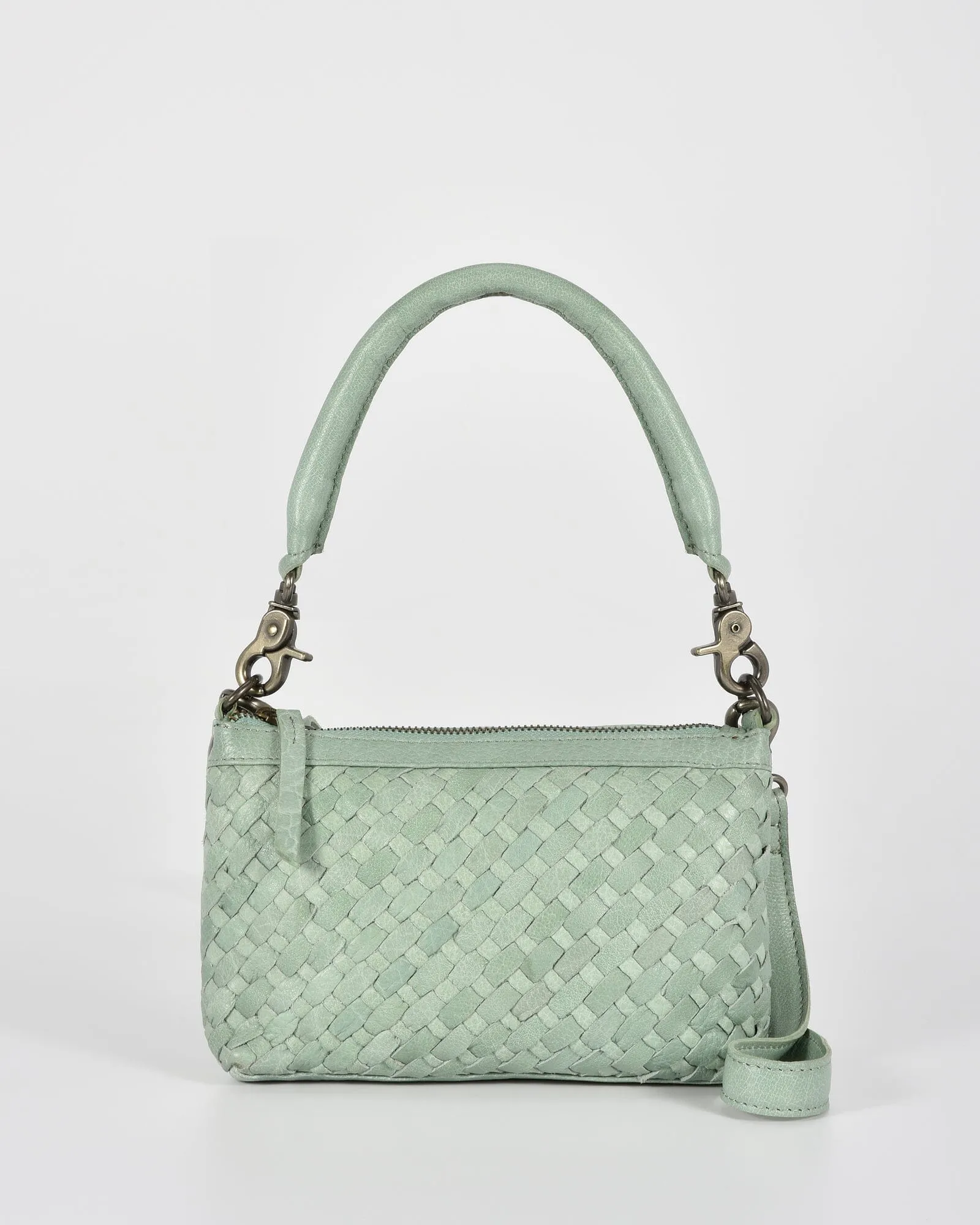 COBB & CO Durack Woven Leather Shoulder Crossbody Bag