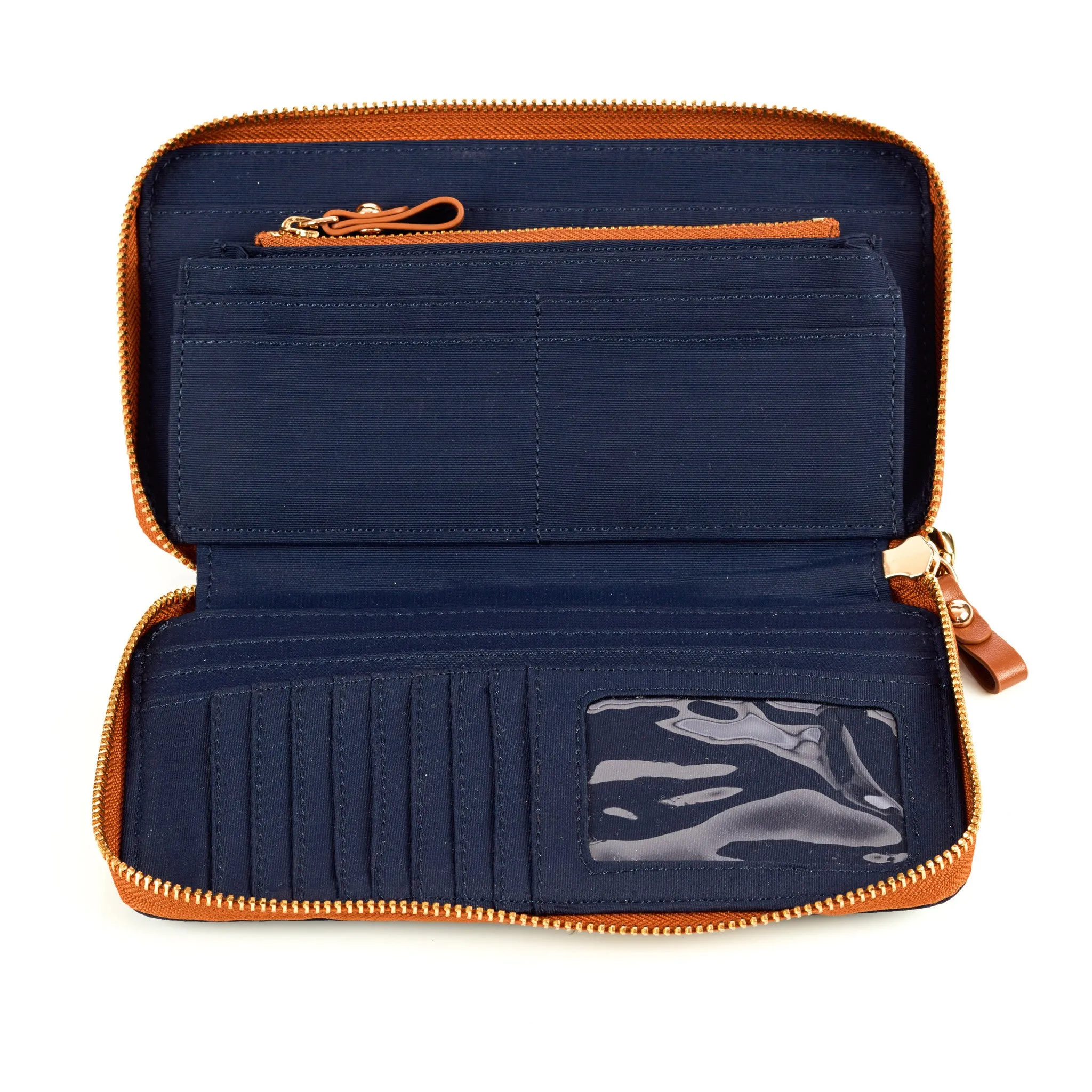 Continental Wristlet Wallet - Houndstooth