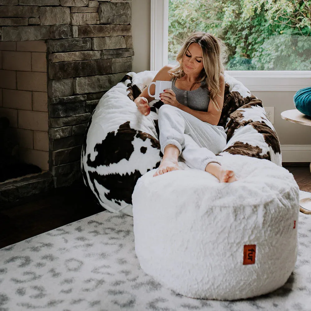 Cow Bean Bag - Faux Fur