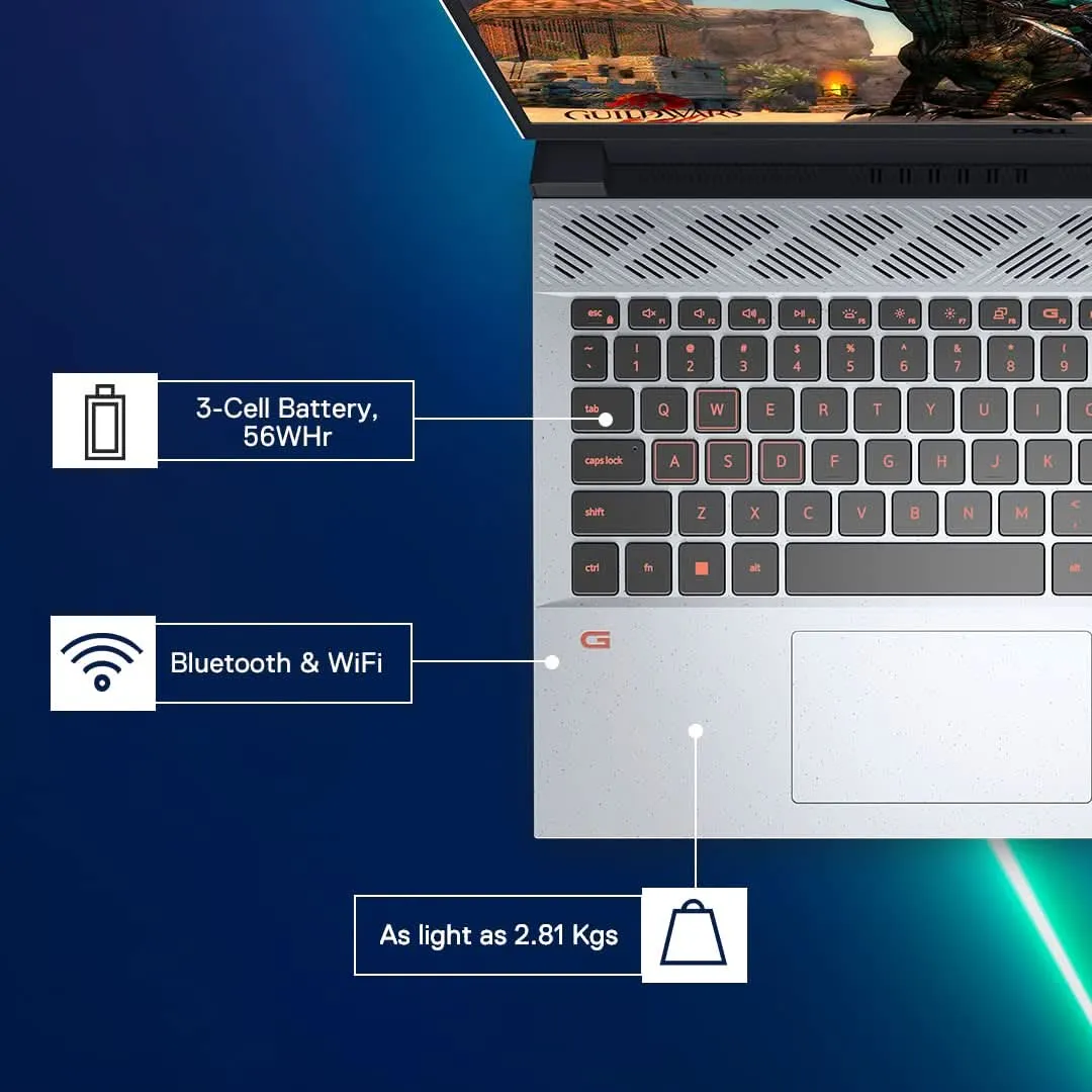 DELL INSPIRON G15-5520 [CI5-12500H 12TH GEN/8GB DDR4/512GB SSD/WIN11 HOME MSO/15.6 INCH/4GB RTX 3050 GRAPHICS /1 YEAR(S)/WITH BAG/BLACK]