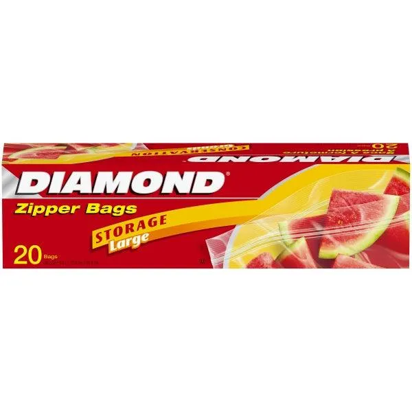 DIAMOND ZIPPER BAG LARGE 20