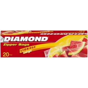 DIAMOND ZIPPER BAG LARGE 20
