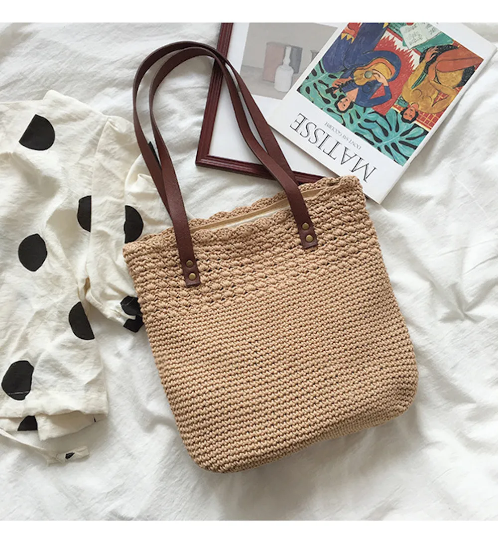 Elena Handbags Handmade Crochet Shoulder Bag