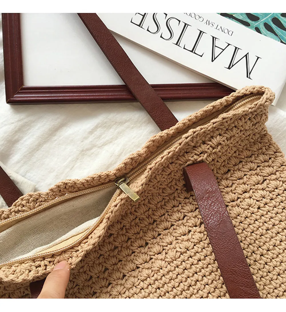 Elena Handbags Handmade Crochet Shoulder Bag