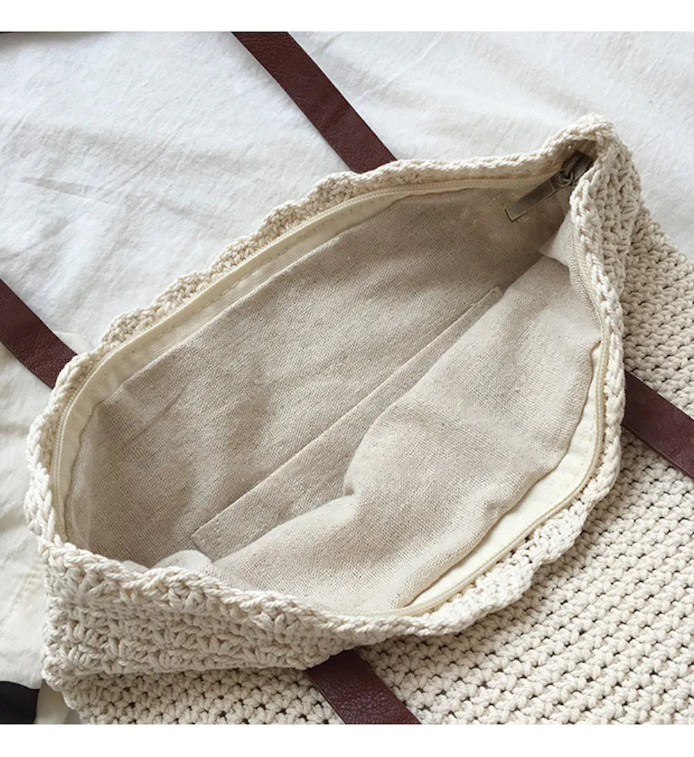 Elena Handbags Handmade Crochet Shoulder Bag