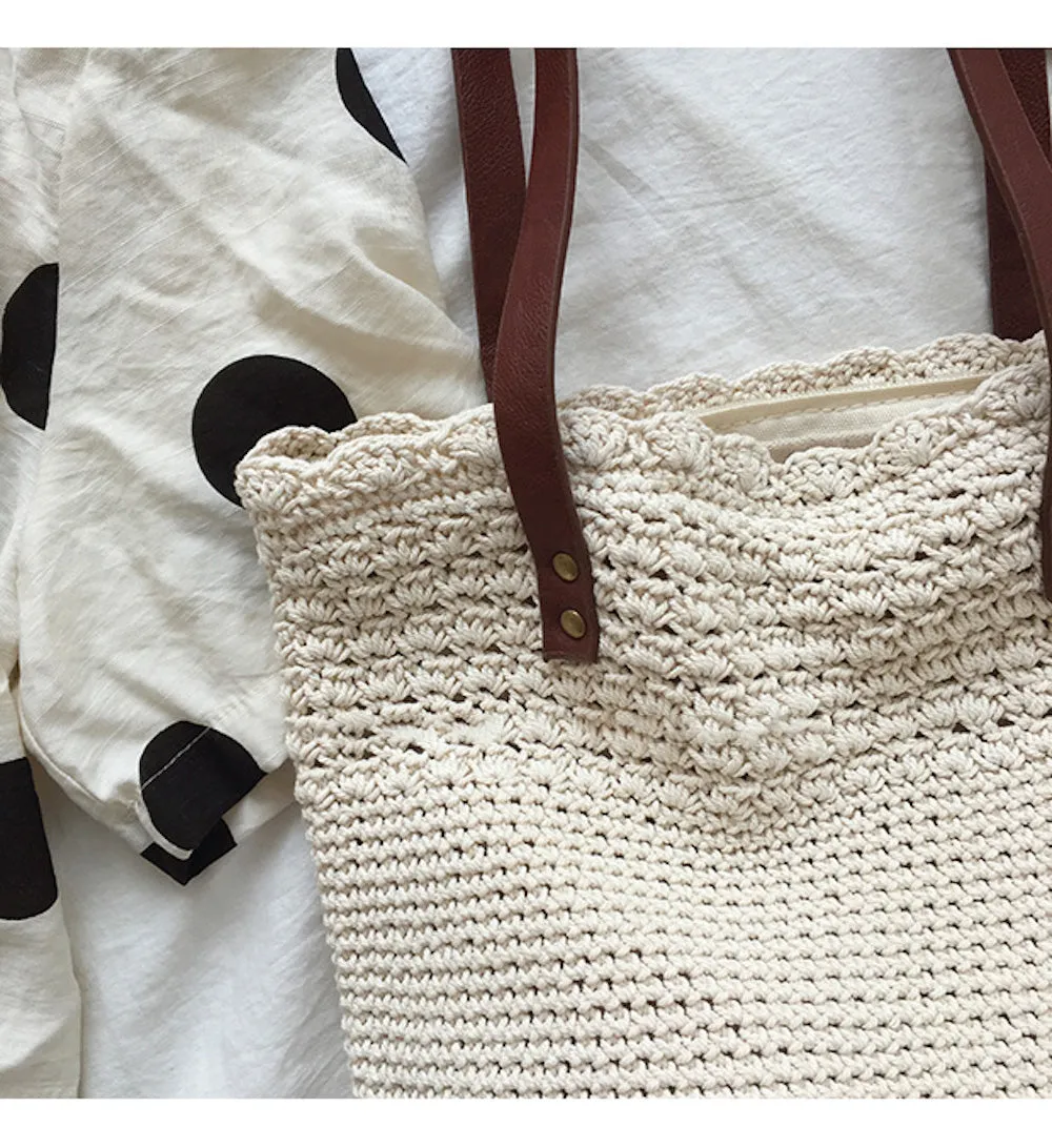 Elena Handbags Handmade Crochet Shoulder Bag