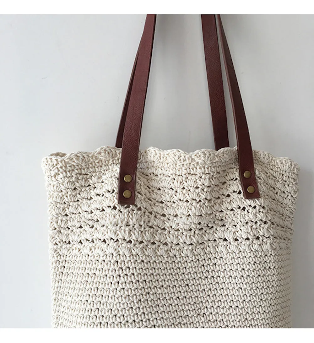 Elena Handbags Handmade Crochet Shoulder Bag