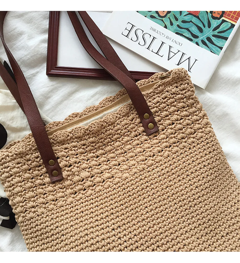 Elena Handbags Handmade Crochet Shoulder Bag