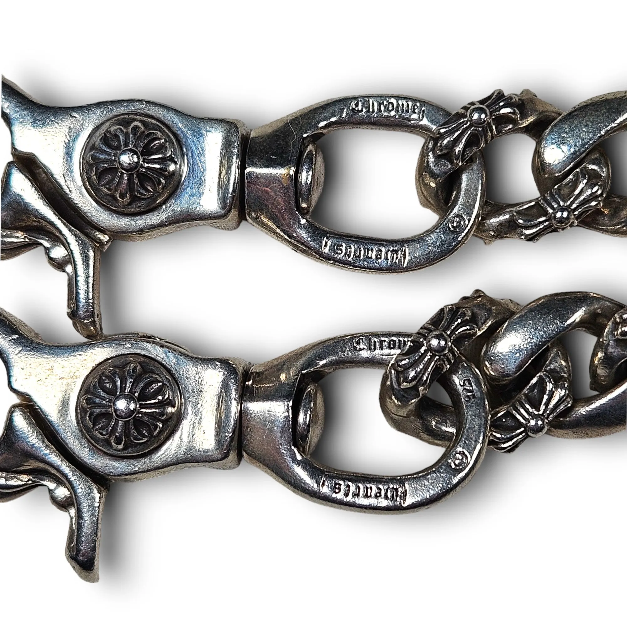 Fancy Link Double Clasp Wallet Chain