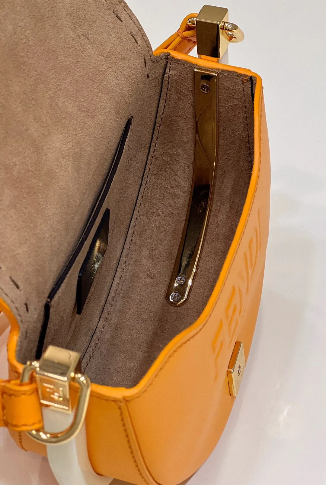 FI Moonlight Saddle Orange Bag For Woman 19cm/7.5in