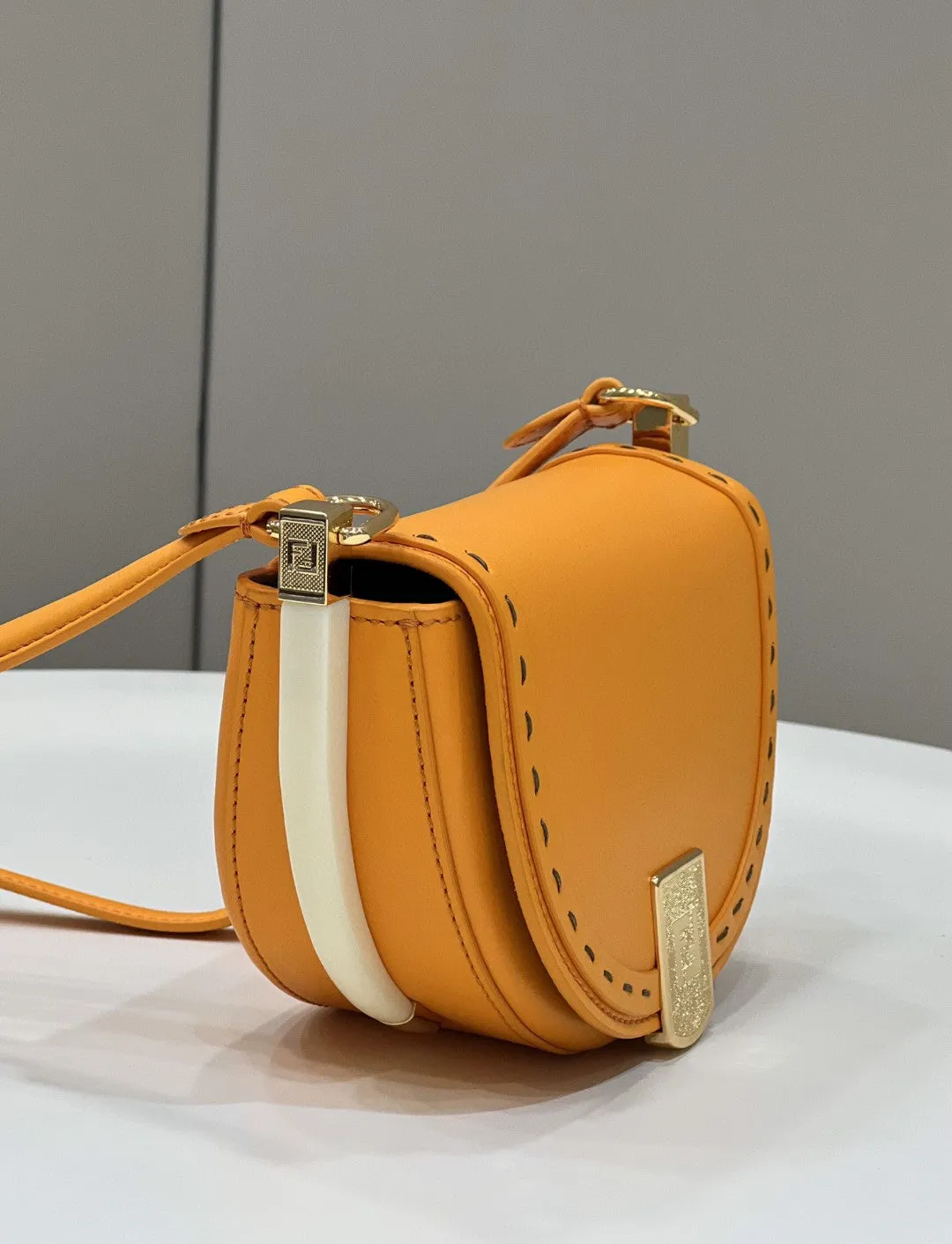 FI Moonlight Saddle Orange Bag For Woman 19cm/7.5in