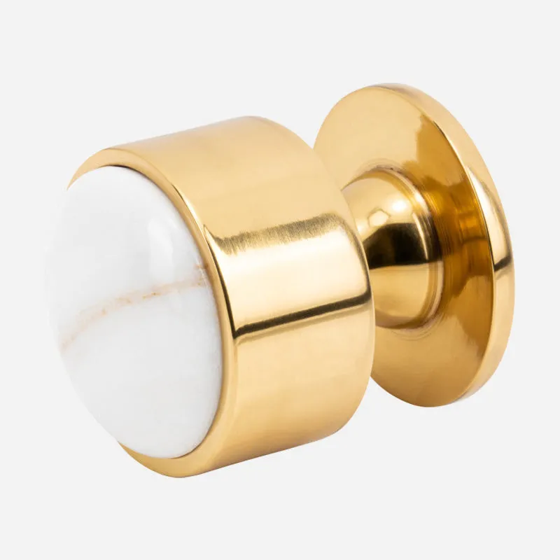 Firesky Carrara Marble Cabinet Knob