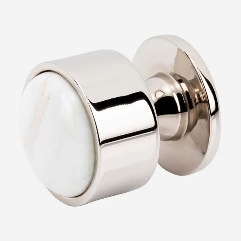 Firesky Carrara Marble Cabinet Knob