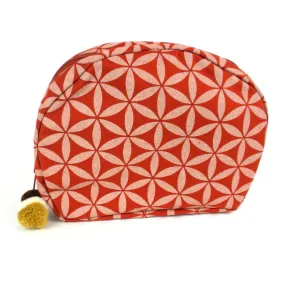 Flower of Life Cosmetic Bag Terra Cotta/Cream Global Groove