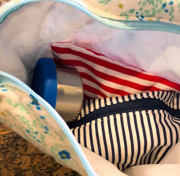 Gallon Sized Reusable Zippered Bag Airplanes