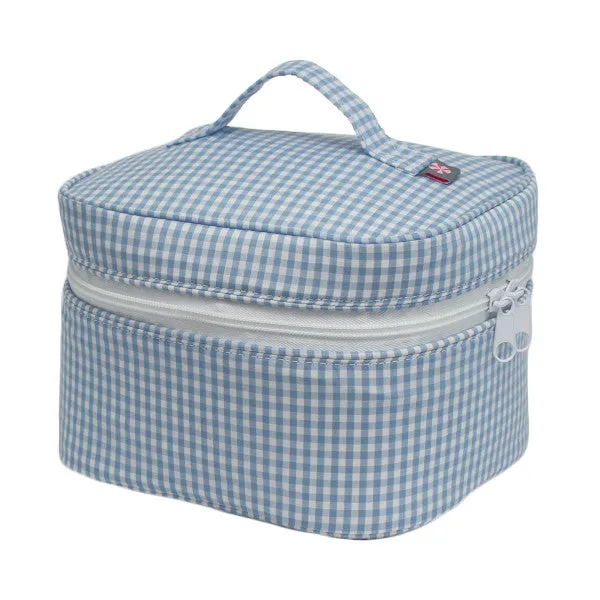 Gingham Train Case