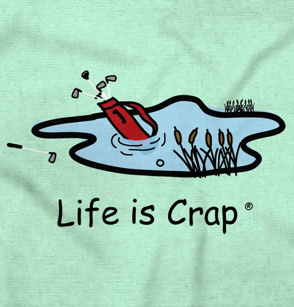 Golf Bag Ladies T-Shirt