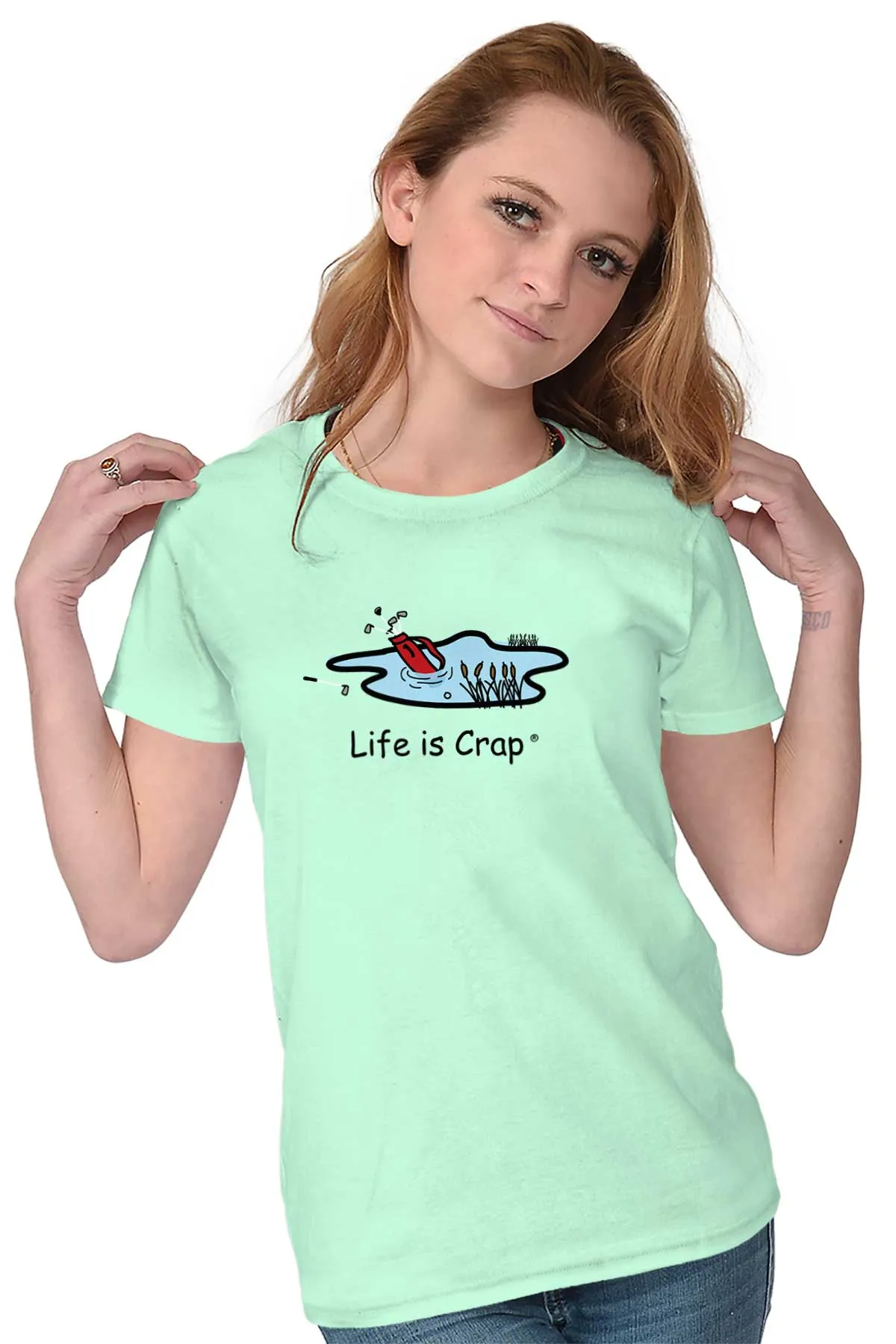 Golf Bag Ladies T-Shirt
