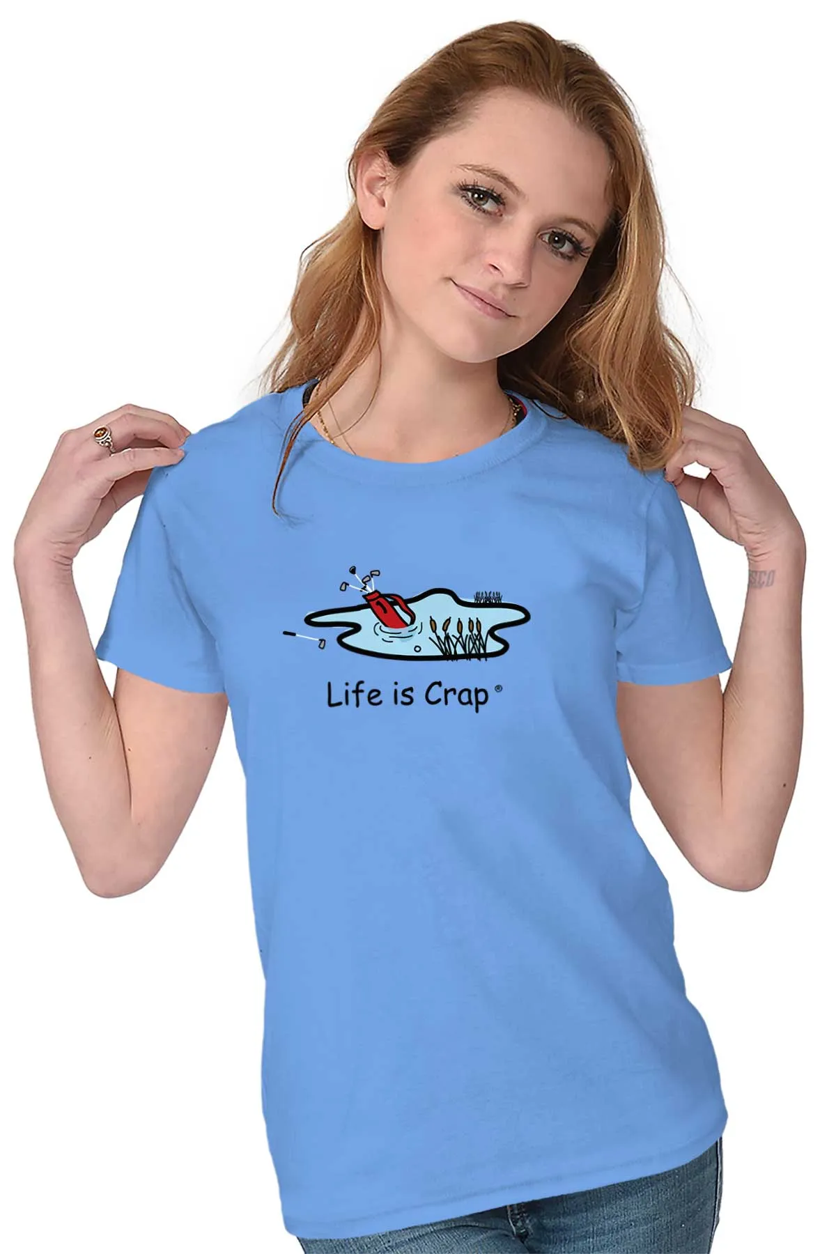 Golf Bag Ladies T-Shirt