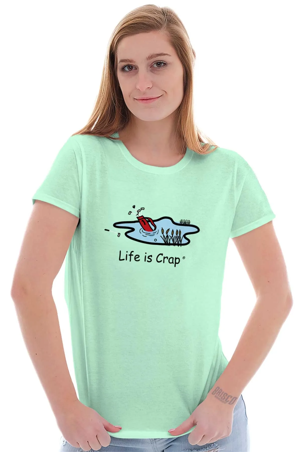 Golf Bag Ladies T-Shirt