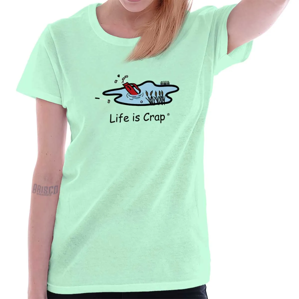 Golf Bag Ladies T-Shirt