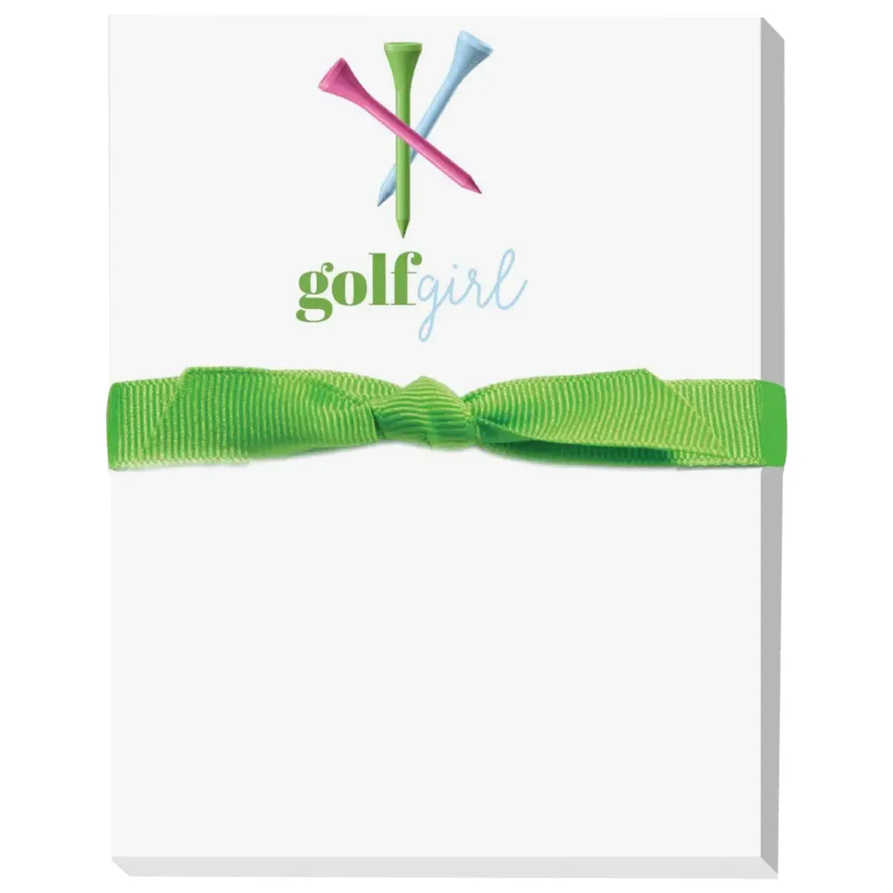 Golf Girl Tees Notepad