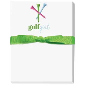 Golf Girl Tees Notepad