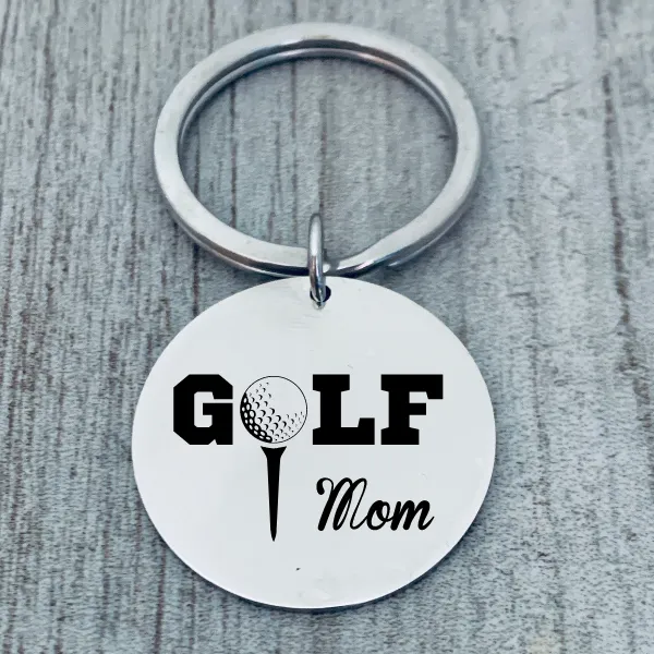 Golf Mom Keychain