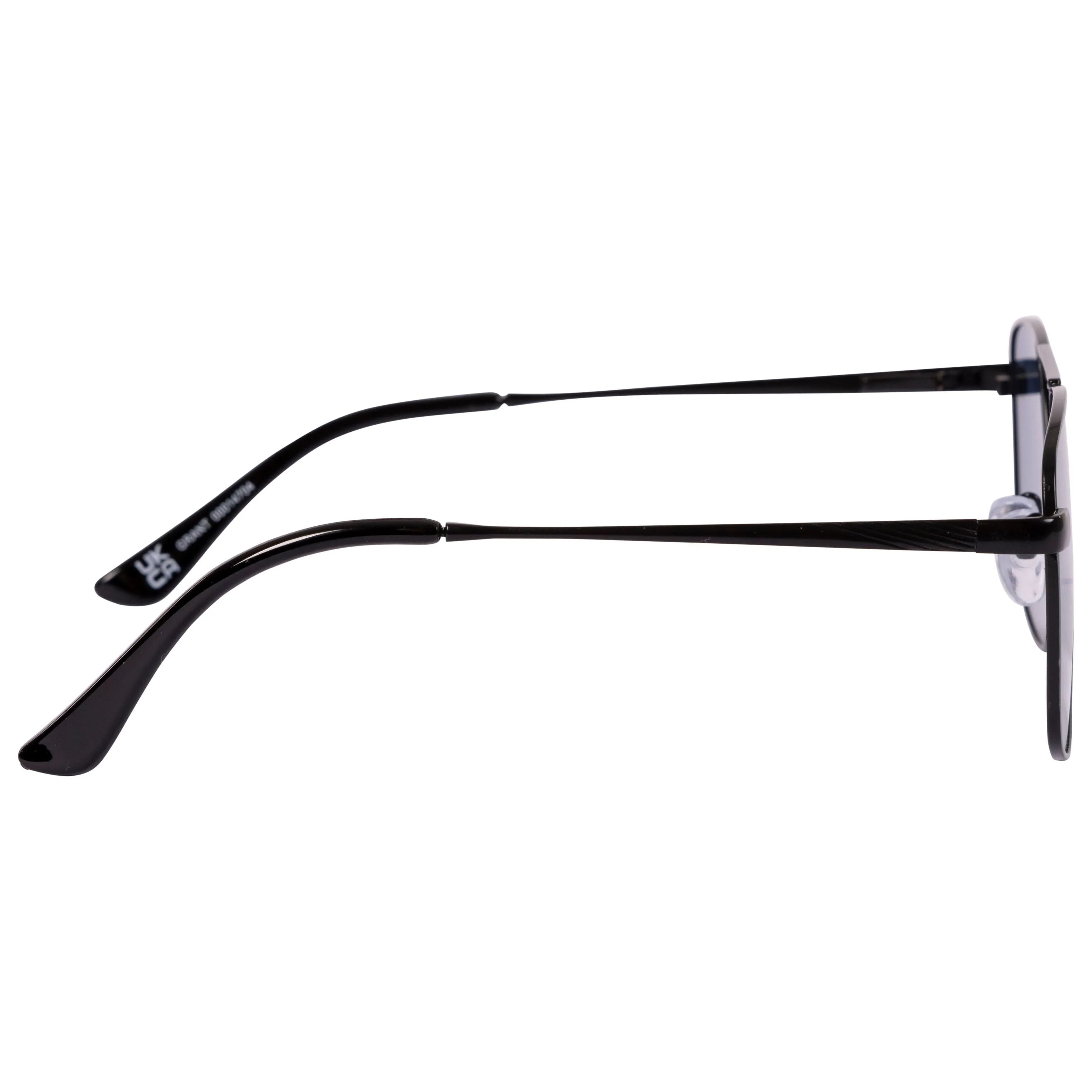 Grant Adults Unisex Aviator Sunglasses in Gunmetal Blue