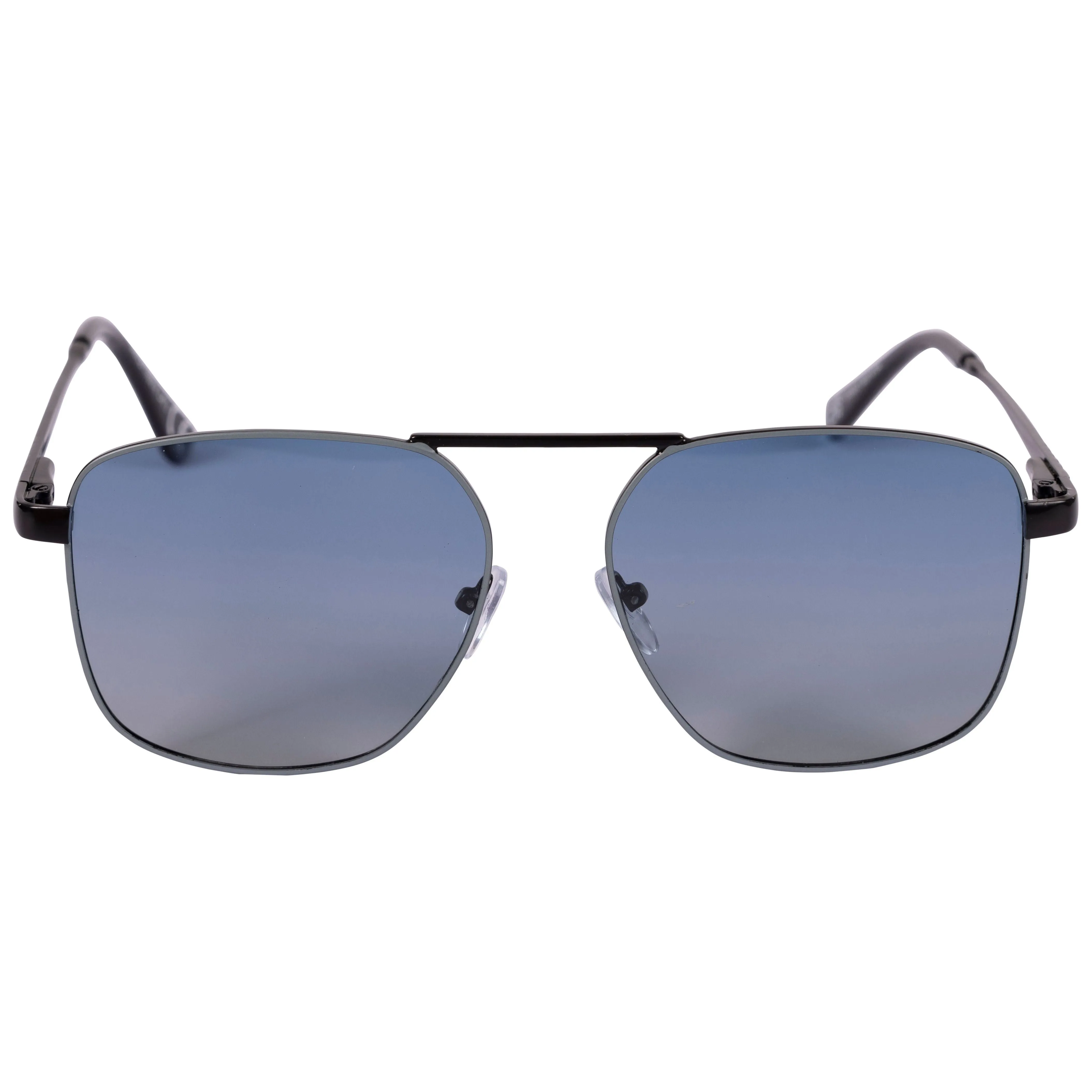 Grant Adults Unisex Aviator Sunglasses in Gunmetal Blue