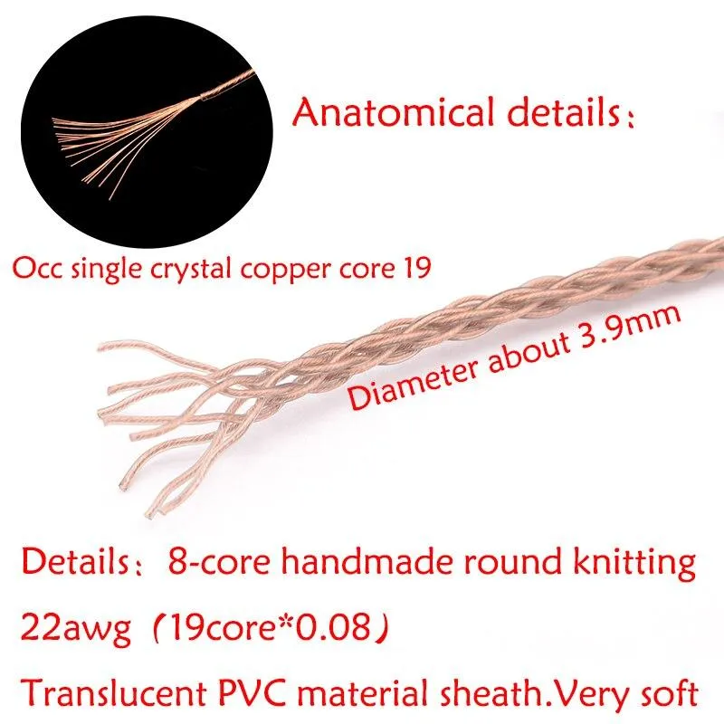 GUCraftsman 6N OCC Copper Headphone Cable for Sony MDR-Z1R MDR-Z7 MDR-Z7M2