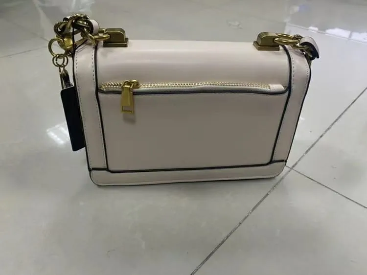 GUESS Abey Elite Girlfriend Satchel | Quilted Style for Women (White)