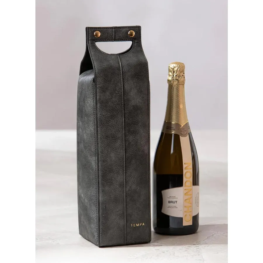 Harley Single Wine Bag - Charcoal
