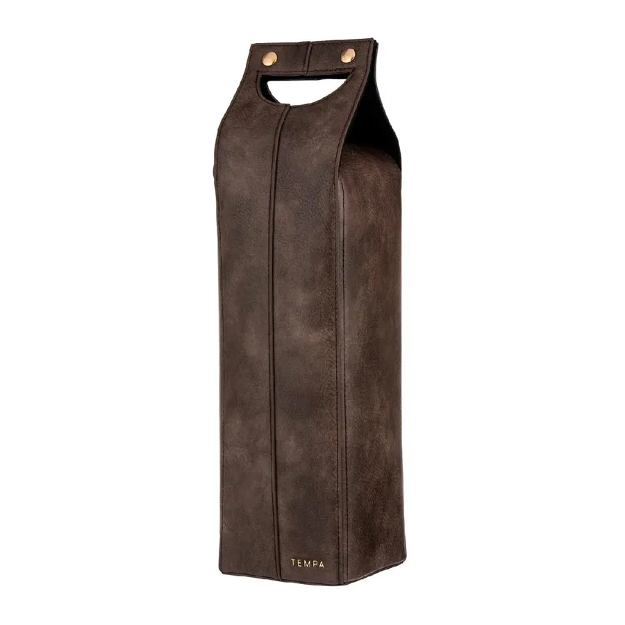 Harley Single Wine Bag - Chocolate